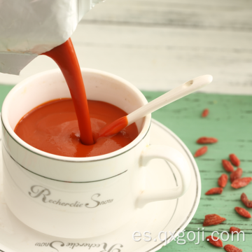 Concentrado de jugo de goji orgánico de alimentos saludables